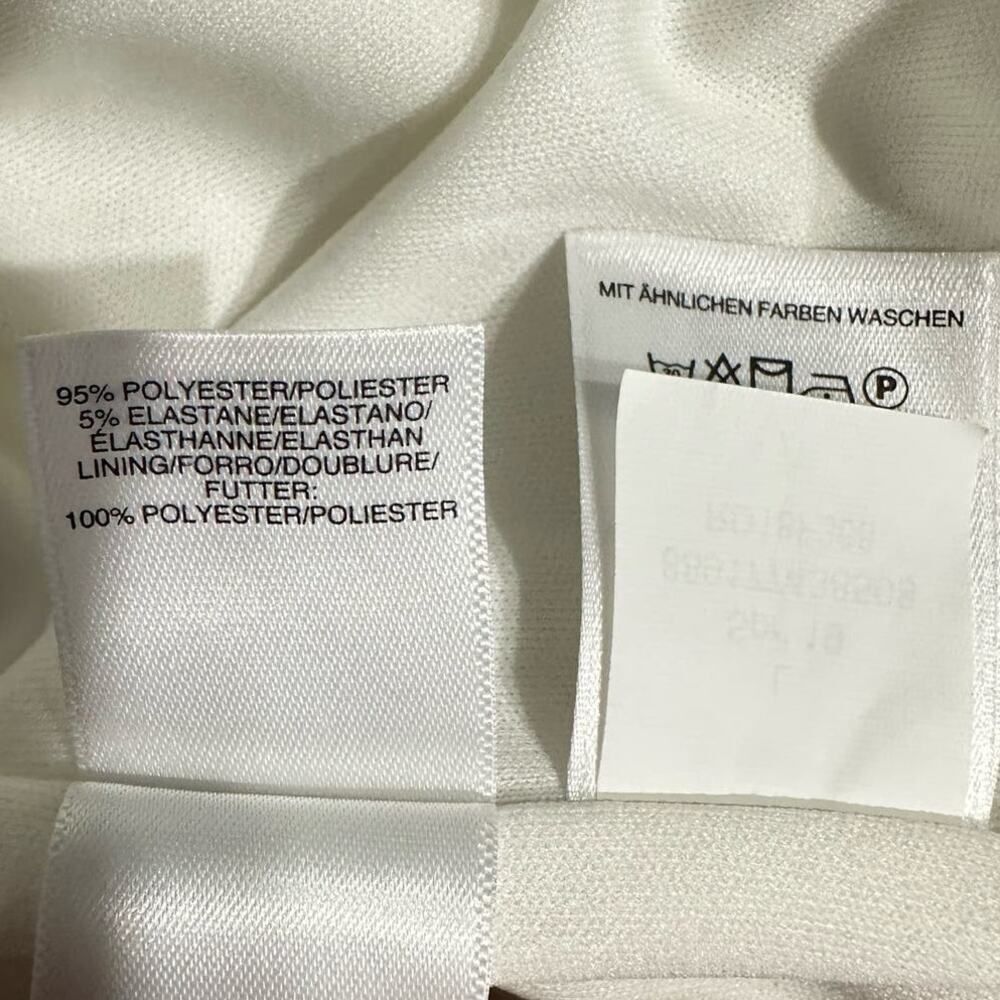 Rachel Rachel Roy Halter Sheath Dress Women's Large White Cold Shoulder NWT - Picture 6 of 8